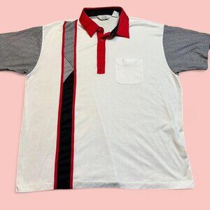 Vintage colorblock polo men’s store sears preppy shirt‎ size XL